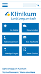 Mobile Screenshot of klinikum-landsberg.de